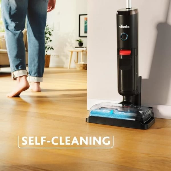 Aspirator Vasker - Vileda - PureClean S5 Plus - Trådløs - 3-i-1 - 30 minutters driftstid