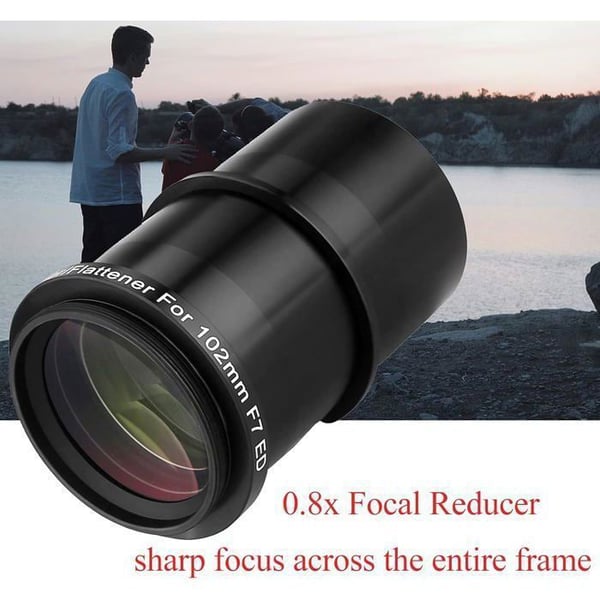 Svbony SV193 Fokalreducerare, 2 tum 0.8X Fältplattare, FMC Optik för SV503 102mm F/7 Astrofotografi