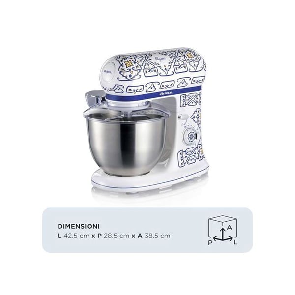 Robotti Leivontakone - Ariete - 1588/0C - 2400W - 7 Nopeutta - Kulho 5,5L - Välimerellinen Muotoilu