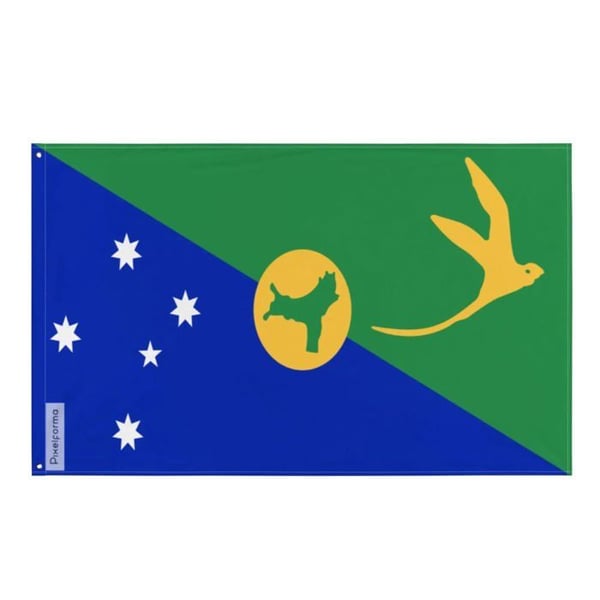Julöns flagga – 60 x 90 cm – Hållbar Polyester – 2 Metalöglor – Inomhus / Utomhus – Pixelforma
