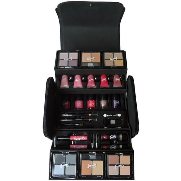 Coffret present för sminkset Fashion - 44 delar - GLOSS - Rosa
