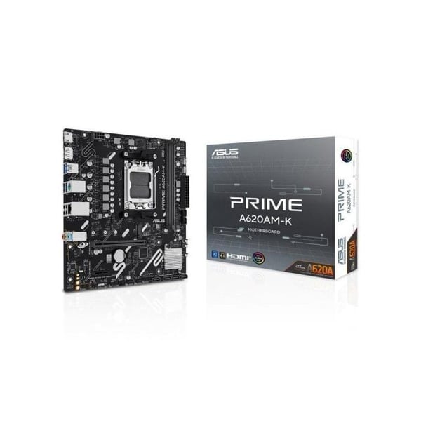 ASUS PRIME A620AM-K A620 Socket AM5 DDR5 Micro ATX Utan WiFi RGB