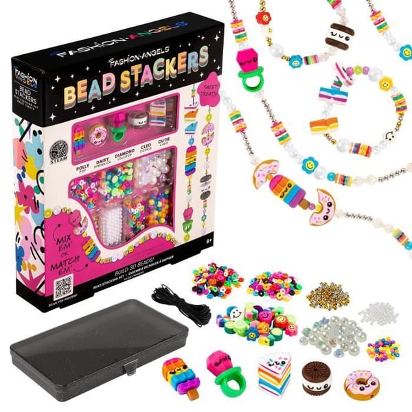 CRAYOLA FASHION ANGELS - PÄRLSTACKARE, HÄNGE GODISSET, KIT