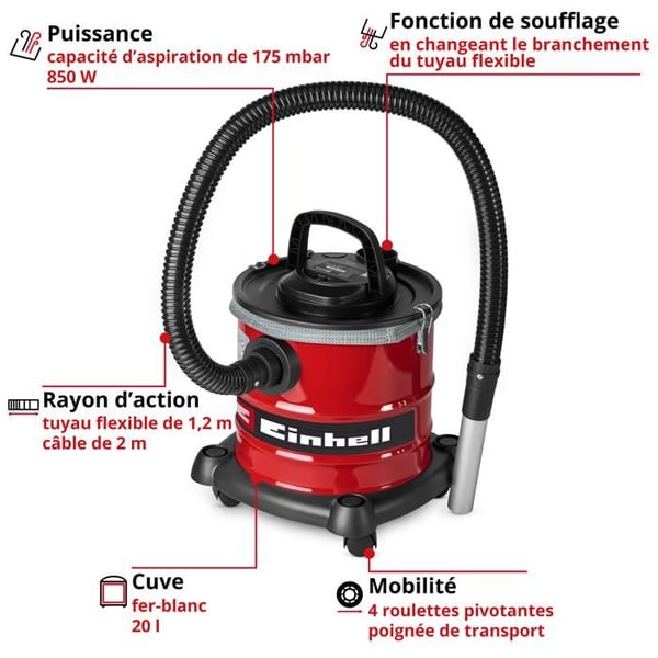 Einhell AskaSuger TC-AV 2032 DW (850W, 20L järnbehållare, sugprestanda 175 mbar)