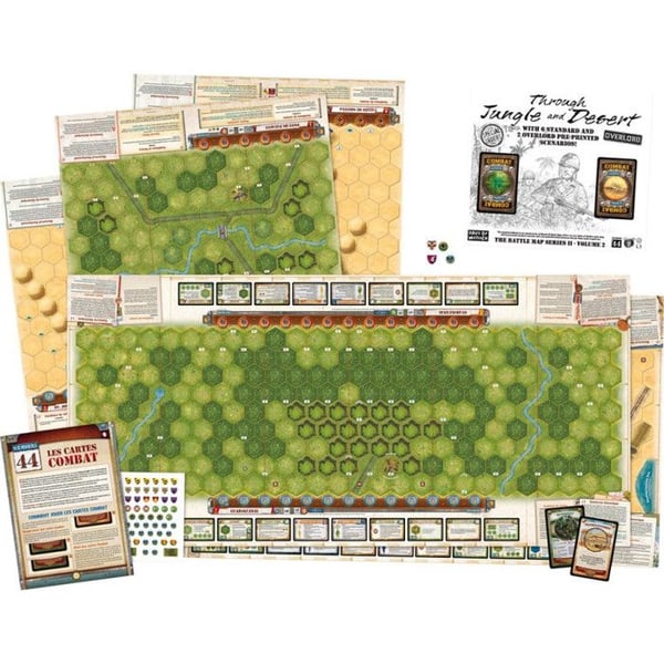 Extension - AC-DÉCO - Minne 44 : I Djungeln och Öknen - 2 paket stridskort - 6 scenarier - 2 Overlord-scenarier