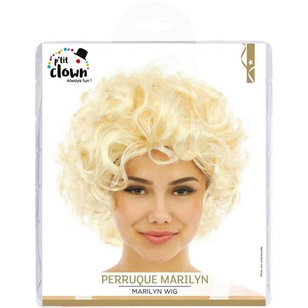 Perruque MARILYN MONROE kort, Blont