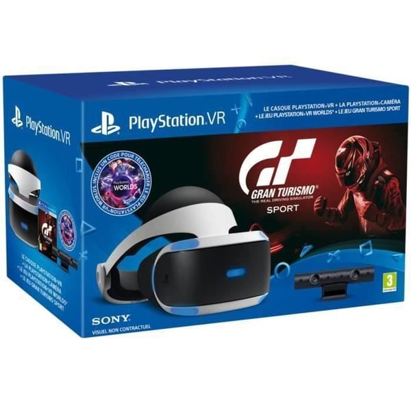 PSVR StarterPack: PSVR Headset + PlayStation Camera V2 + Gran Turismo Sport + VR Worlds - Officiell PlayStation
