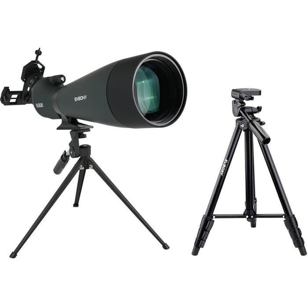 Svbony SV28 25-75x100mm Kikkert med Stativ SV101, Smartphone-adapter, HD Bak4, för Målskjutning och Fågelobservation