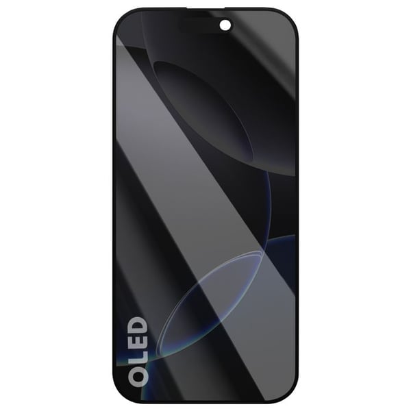 Heltäckande Soft OLED + Touchglas för iPhone 16 Pro Smidig visning Svart