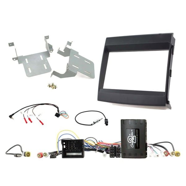 Kit 2 DIN Porsche Cayenne 2011-2016 Infodapter/Amp svart
