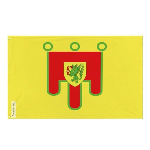 Flagga Puy-de-Dôme – 120 x 180 cm – Hållbar Polyester – 2 Metal Öglor – Inomhus / Utomhus – Pixelforma