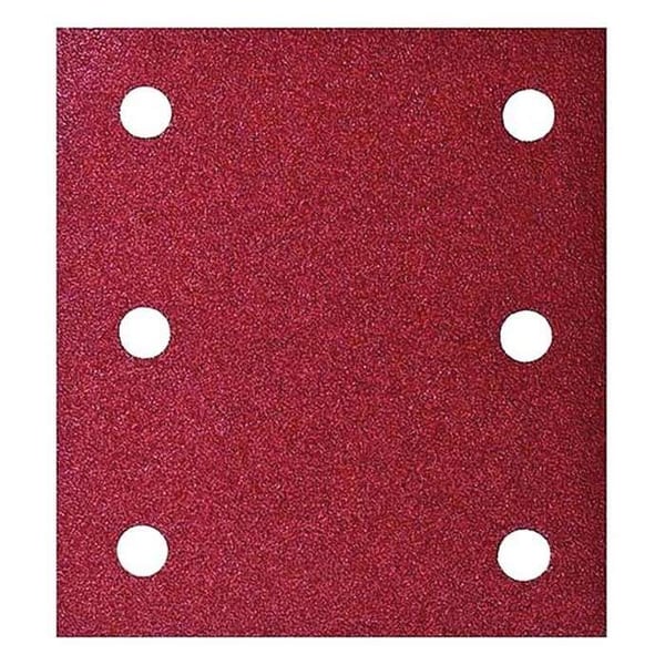 Slipskivor - MAKITA - 114 x 140 mm - Korn 80 - 6 sughål - Paket med 10 st