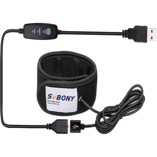 Svbony SV172 anti-dimma värmelist, lins, 320 mm anti-dim och anti-dimma temperaturkontroll för teleskopkamera
