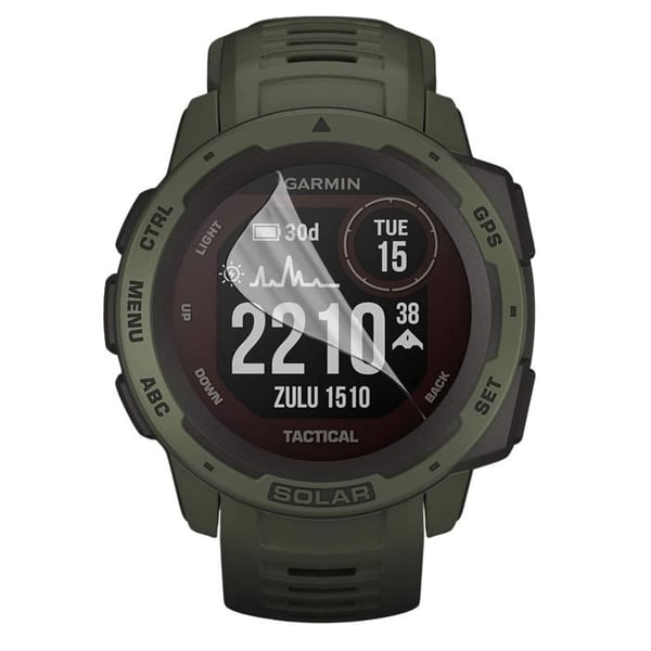 Skyddsskärm för Garmin Instinct 2X Solar tactical - 50mm [Pack 6] Ultra tunn skyddande plastfilm Phonillico