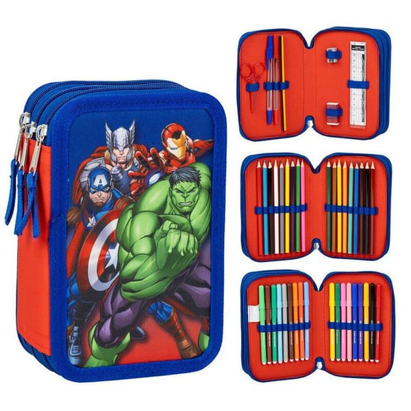Trosor - Cerda - Marvel Avengers - Trippel fack - Mjuk - Dragkedja