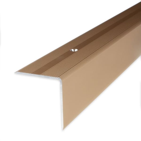 Ventilationsplatta i anodiserad aluminium i ljusbrons, L 40 mm H 42 mm, hålad 1 styck