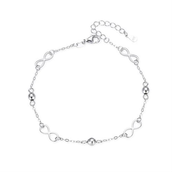 Armband - AGATO - AGB765/21 - Rhodiumbelagt silver - Justerbar längd 17 cm - Dam