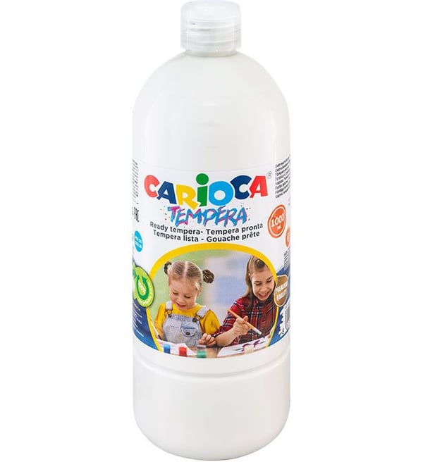 Gouachefärg - CARIOCA - 40430/01 - 1 L - Vit - Matt - Akryl Gouachefärg - CARIOCA - 40430/01 - 1 L - Vit - Matt - Akryl