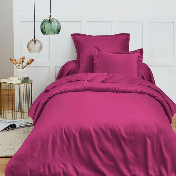 Påslakan 140 x 200 cm "Premium" för enkelsäng - Premium Magenta