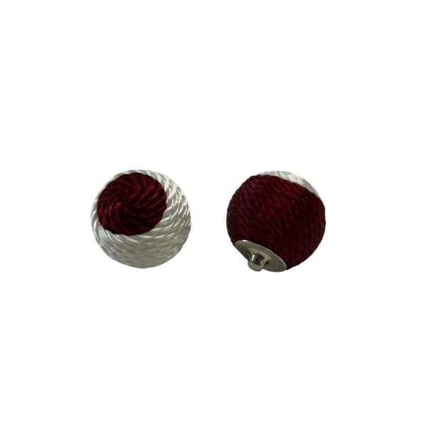 Knappar - Ej specificerat - 8-pack - 25 mm - Röd och Vit - Nickelfria