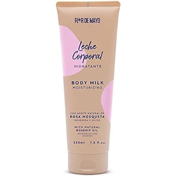 Kroppsmjölk - FLOR DE MAYO - BODY MILK nypon - 230 ml - Parabenfri - Alla hudtyper