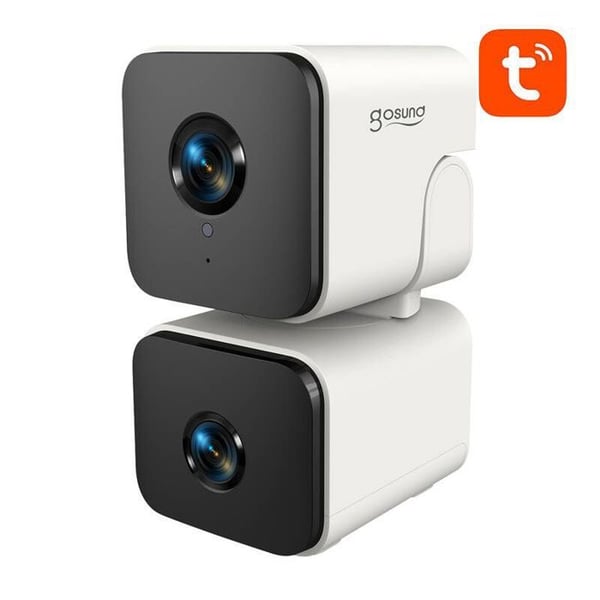 Overvågningssystem niveau Gosund IP-kamera intelligent WiFi dobbelt PC12 (1920 x 2160 H.265, Tuya)