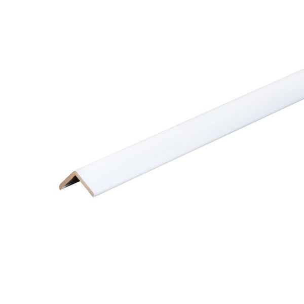 Kosche Cornière MDF 28 x 28 x 2600 mm Vit skyddsvinkel Högkvalitativ hörnskyddprofil Robust