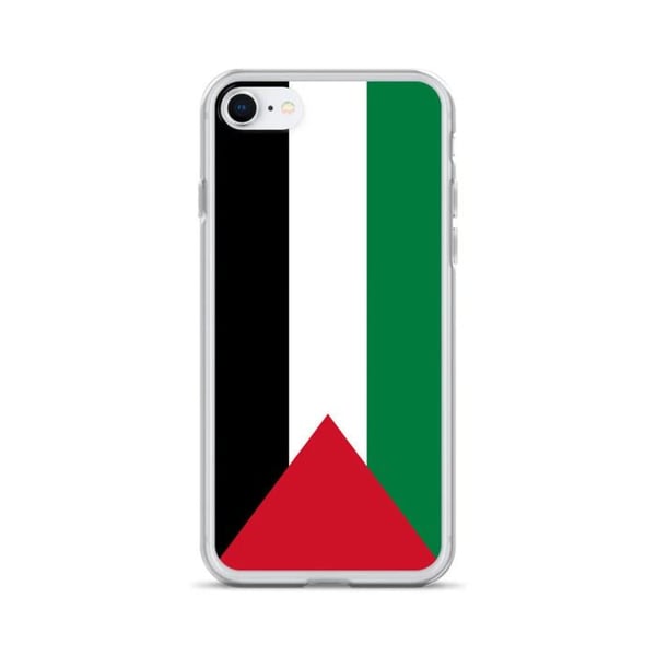 Mobilskalet – Palestinas flagga – Kompatibel med iPhone 8 – Mjukt fodral – Stötsäkert och slitstarkt – Silikon – Pixelforma