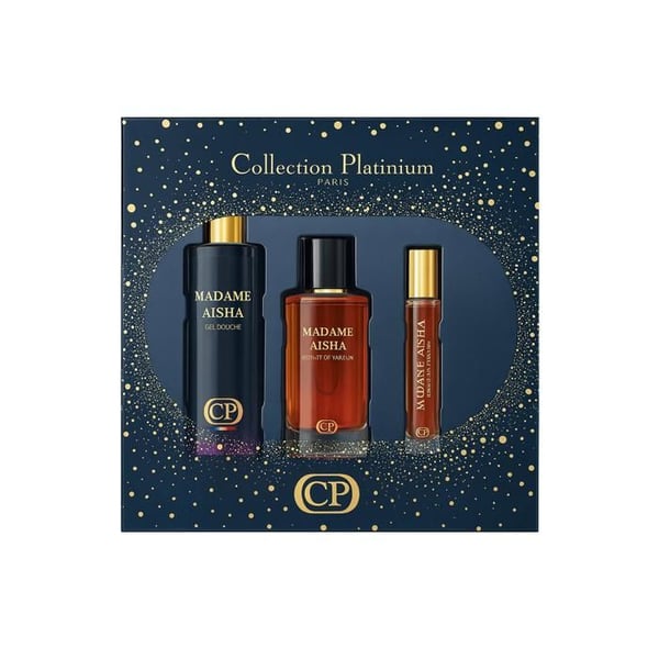 Kollektion Platinium Coffret Madame Aïsha Extrait de Parfum 100ml + Duschgel 250ml + Extrait 10ml