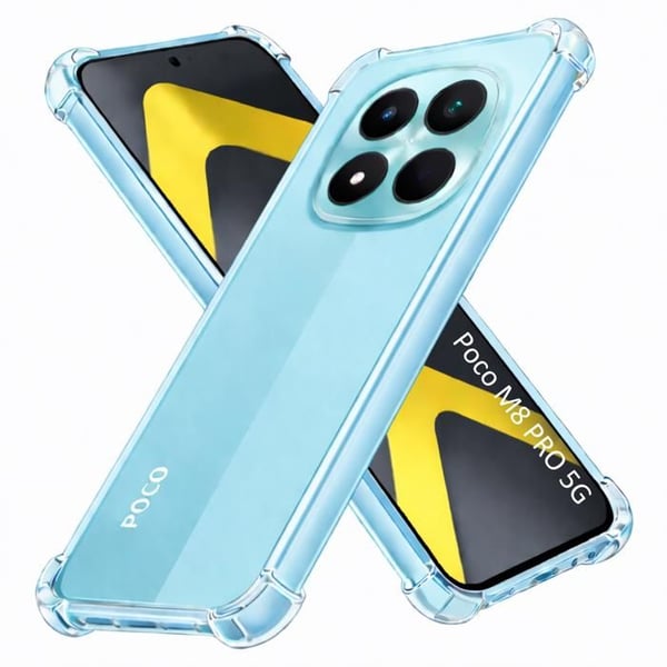 Skyddsfodral för Xiaomi Poco M8 PRO 5G - Stötsäker Transparent TPU Skydd Phonillico®