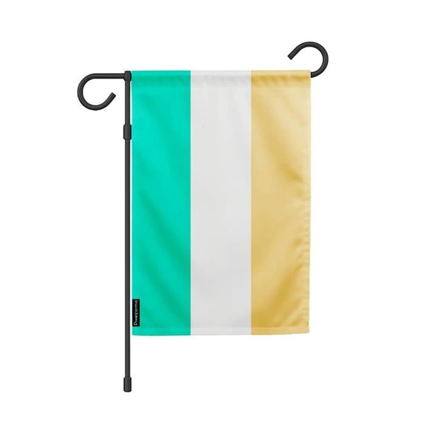 Trädgårdsflagga från Irland – 32 x 47,5 cm – Hållbar polyester – Horisontellt format – För utomhusbruk – Pixelforma