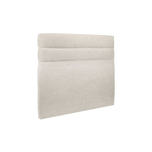 Sänggavel Linjer Tyg Ljus Beige L 160 cm - Ep 10 cm vadderad - Design sänggavel i massivt trä