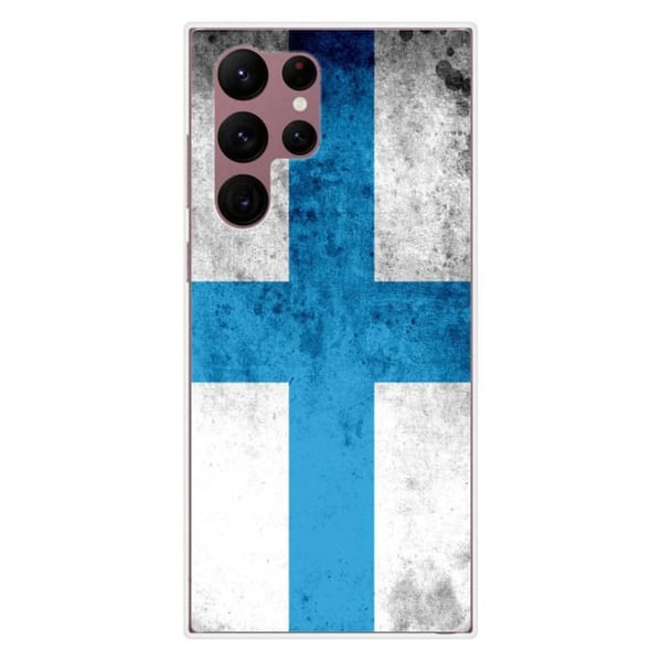 Siliconhölje - Kompatibel med Samsung Galaxy S22 Ultra - design med Marseilleflagga