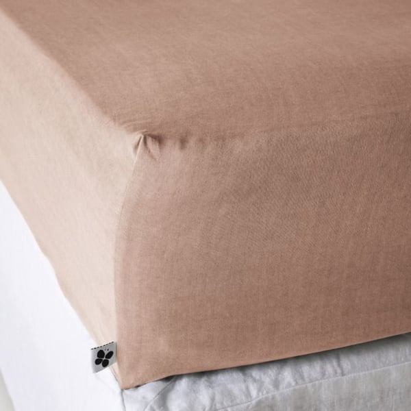 Drap housse "Lysandre" alla dimensioner "Lyocel" Fjärilseffekt - Lysandre Blush - 140 x 200 cm med 30 cm kant