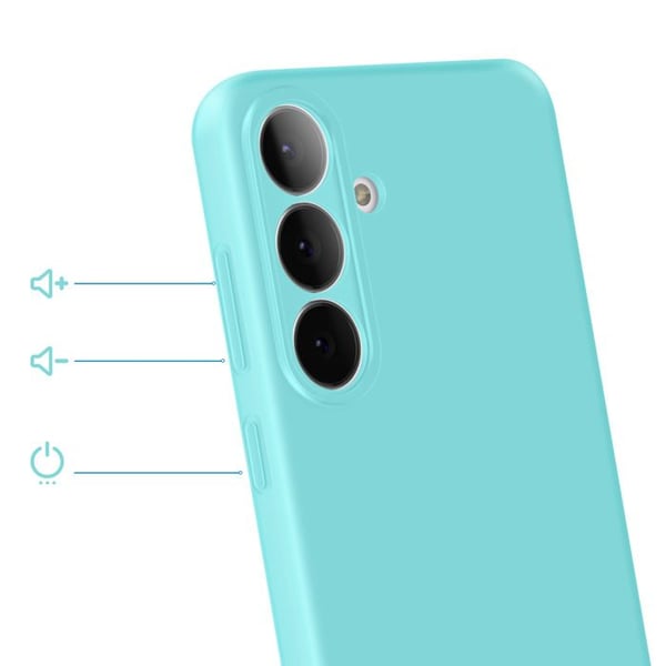 Silicone Soft-Touch-fodral för Galaxy S25 FE Fast Cover-serien Turkos