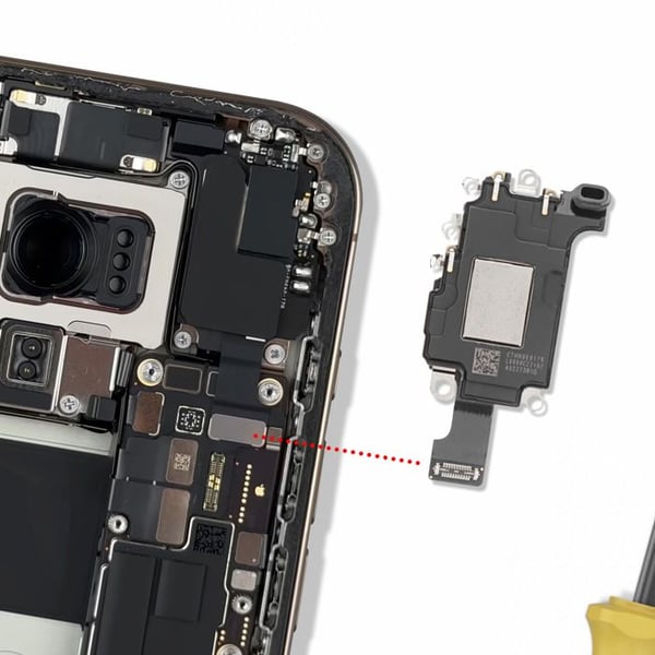 Intern Högtalare Reservdel för iPhone 16 Pro Grå
