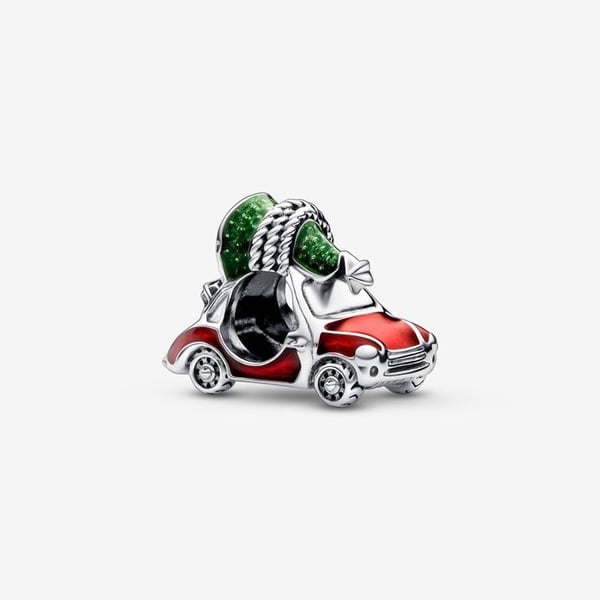 Charm - Pandora - 792358C01 - Silver - Röd - Unisex