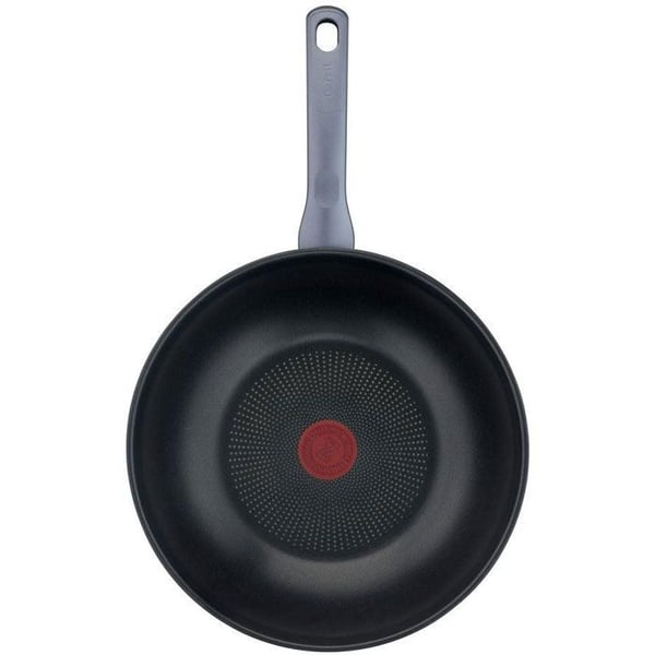 Wok - TEFAL - Daily Cook - Rostfritt stål - 28 cm - Lock ingår - Non-stick
