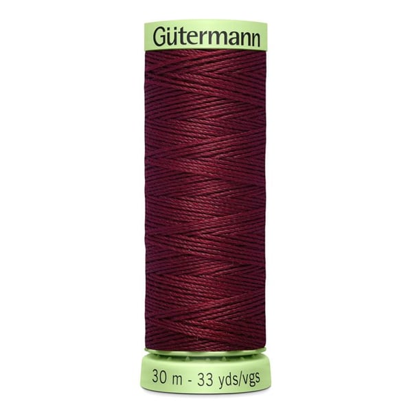 Lot 5x30m super motståndskraftig 100% polyester - Att 369 - bordeaux