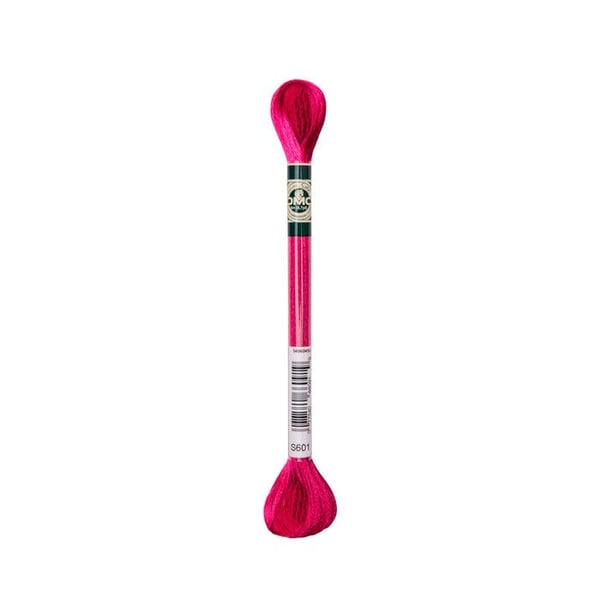 När av 6 trådar av satinbroderi DMC - Att 601 - rosa otålighet