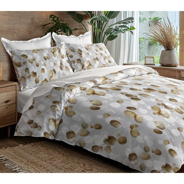 Sängkläder 3P "Louna" 240 x 220 cm Galet Gold 100% Bomull