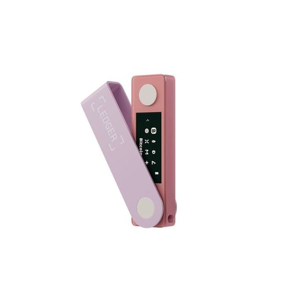 Kryptovaluta plånbok Ledger Nano X ros pastell