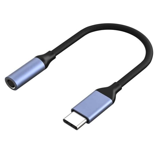 Kabeladapter USB-C Jack 3.5 mm ljudhörlurar kompatibel med Xiaomi Redmi 10C-Redmi 10-Redmi 9-Redmi 9T-Redmi 8A Phonillico®