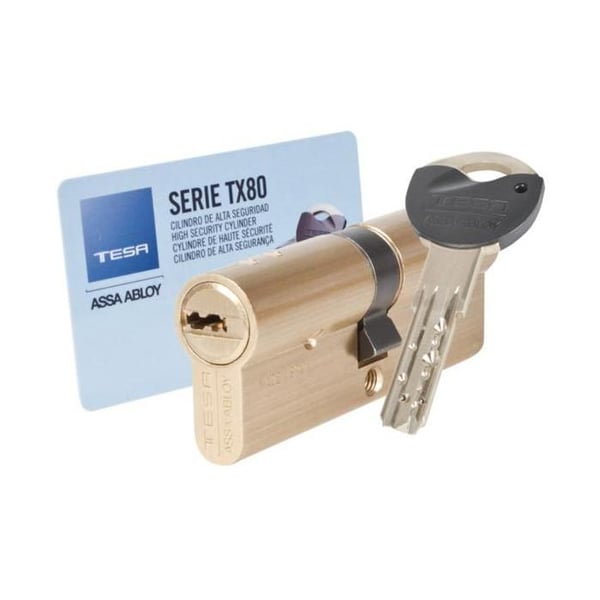 Cylinderventil - TESA - TX80 - 30x30mm - Hög säkerhet - Anti-picking - Nycklar kan inte kopieras