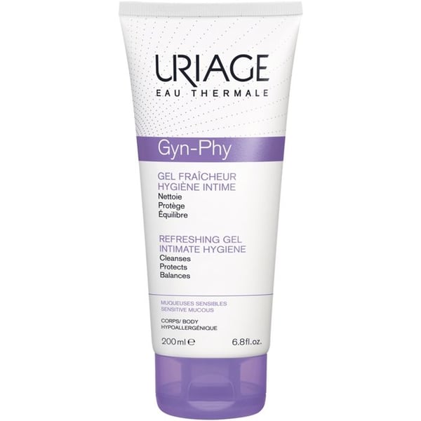 Intimt rengöringsgel - Uriage - Gyn-Phy - 200ml - Hypoallergenisk - Fräschhet och välbefinnande