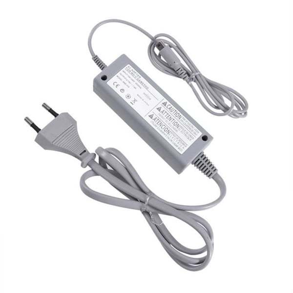 Nätadapter - Nintendo - Wii U Gamepad - Grå - 100-240V - Överspänningsskydd