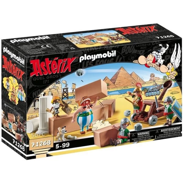 PLAYMOBIL 71268 Numerobis och slaget vid palatset, Romarnas belägring, 56 stycken, Asterix