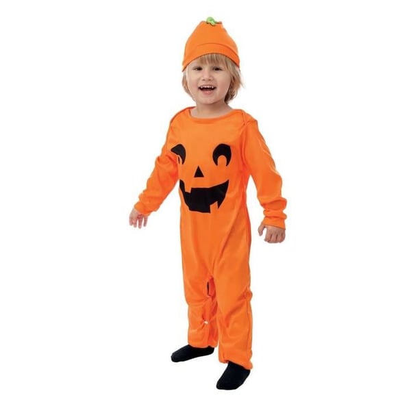 Barnkostym - PTITCLOWN - Liten pumpa - 3-4 år - Orange - Mössa och hink