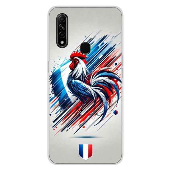 1001Coques - Silikonfodral kompatibelt med Oppo A31 - Fransk tuppmönster - Originaldesign tryckt i Frankrike 1001Coques - Silikonfodral kompatibelt med Oppo A31 - Fransk tuppmönster - Originaldesign tryckt i Frankrike