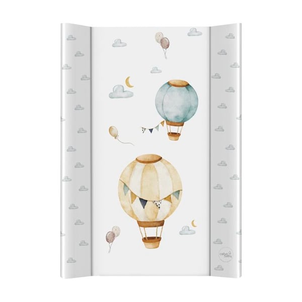 Ceba Baby Tjock handduk för skötsel av barn, tvättbar, mjukt kort, Ballonger, 70x50 cm - Öko-Tex certifierad, Vattentät